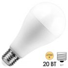 Лампа светодиодная Feron LB-98 A65 20W 2700K 230V E27 теплый свет изображение 1