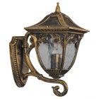 Светильник садово-парковый Афина Feron PL4071 E27 245х180х360мм черное золото (на стену вверх) изображение 1