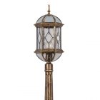 Светильник садово-парковый Витраж Feron PL176 E27 198х198х2100 черное золото (столб 2,1м) изображение 1