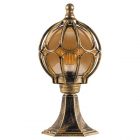 Светильник садово-парковый Сфера Feron PL3704 E27 180х180х380мм черное золото на постамент изображение 1