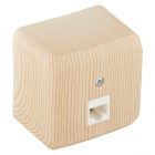 Накладная розетка компьютерная RJ45 кат.5E SE Этюд сосна изображение 1