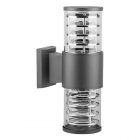 Светильник садово-парковый Сан-Франциско Feron DH0802 60W 2хE27 230V IP54 на стену серый изображение 1