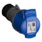 Розетка кабельная ABB Easy&Safe 216EC6 16А 2P+E IP44 6ч изображение 1