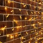 Гирлянда светодиодная Дождь 2x6m 768LED 230V тепло-белый IP65 постоянное свечение, прозрачный провод изображение 1