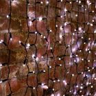 Гирлянда Светодиодный Дождь 2x3м 760LED белый IP44 эффект мерцания, черный провод, 230В изображение 1