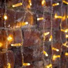 Гирлянда Светодиодный Дождь 2x1,5м 360LED тепло-белый IP44 эффект мерцания, прозрачный провод, 230В изображение 1
