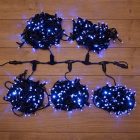 Гирлянда LED Клип-лайт, 24V, 5 нитей по 20 метров, цвет диодов синий, Flashing (белый) изображение 1