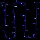Гирлянда модульная Дюраплей LED, 20м 200LED синяя, белый каучук, каждый 5-й диод мерцающий/Flashing изображение 1