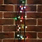 Гирлянда мультишарики D17,5мм, 20м, черный ПВХ, IP65 230V 200LED, цвет RGB изображение 1