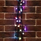 Гирлянда мультишарики D17,5мм, 10м, черный ПВХ, IP65 230V 100LED, цвет RGB изображение 1