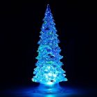 Акриловая светодиодная фигура на подставке Елочка средняя, 1LED RGB 20см, питание от 3 AG13 (в компл изображение 1