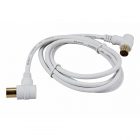 Шнур Rexant TV PLUG-TV JACK 1.5М Угловой Белый изображение 1