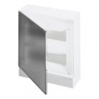 Шкаф настенный ABB Basic E 24М (2x12) серая прозрачная дверь (с клеммами) BEW402224 изображение 1