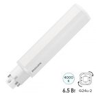 Лампа компактная светодиодная Philips CorePro LED PLC 6,5W/840 4000K 4P G24q-2 700lm (ЭПРА) изображение 1