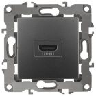 Розетка ЭРА HDMI IP20 12, графит 12-3114-12 изображение 1