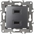 Устройство зарядное USB ЭРА 230В/5В-2100мА IP20 12, графит 12-4110-12 изображение 1