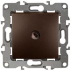 Розетка ЭРА TV одиночная IP20 12, бронза 12-3101-13 изображение 1
