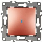 Выключатель с подсветкой ЭРА 10АХ-250В IP20 12, медь 12-1102-14 изображение 1