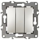 Выключатель тройной ЭРА 10АХ-250В IP20 12, перламутр 12-1107-15 изображение 1