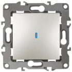 Выключатель с подсветкой ЭРА 10АХ-250В IP20 12, перламутр 12-1102-15 изображение 1