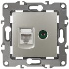 Розетка комбинированная ЭРА RJ45 кат.5е +TV IP20 12, перламутр 12-3110-15 изображение 1