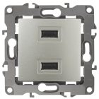 Устройство зарядное USB ЭРА 230В/5В-2100мА IP20 12, перламутр 12-4110-15 изображение 1