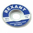 Медная лента Rexant (оплетка) для удаления припоя d3.0 мм х1.5 м изображение 1