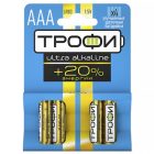 Батарейка Трофи AAA LR03 1.5V ULTRA Алкалиновая (упаковка 4шт) 5055945508222 изображение 1