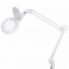 Лупа на струбцине Rexant круглая 5D с подсветкой 56 SMD LED, белая изображение 1