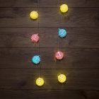 Гирлянда светодиодная Карамельки 1.5 м, прозрачный ПВХ, 10 LED, теплый белый, питание 2хАА изображение 1