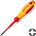 Отвертка диэлектрическая Knipex крест-шлиц PlusMinus PZ1 80мм тонкий стержень VDE 1000V изображение 1