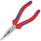 Длинногубцы Knipex 160мм для монтажа проводов фосфатированные с функцией снятия изоляции изображение 1