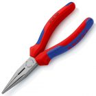 Длинногубцы Knipex прямые с режущими кромками 160мм фосфатированные с двухкомпонентными рукоятками изображение 1