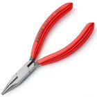 Длинногубцы Knipex прямые с режущими кромками 125мм фосфатированные с однокомпонентными рукоятками изображение 1