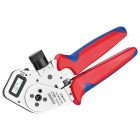 Инструмент Knipex для тетрагональной опрессовки точеных контактов хромированные 195 мм изображение 1