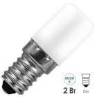 Лампа светодиодная для холодильника Feron LB-10 2W 4000K 230V E14 Freezer холодный свет изображение 1