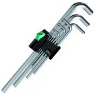 Набор г-образных ключей Wera метрических, хромированных, 9шт 950 L/9 SM N изображение 1