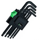 Набор Г-образных ключей Wera BlackLaser, 9шт, 967 PKL/9 TORX изображение 1