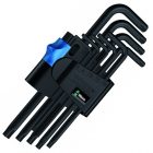 Набор Г-образных ключей Wera с фиксирующей функцией, BlackLaser, 9шт, 967 L/9 TORX HF изображение 1
