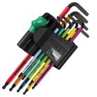 Набор Г-образных ключей Wera BlackLaser, 9шт, 967 SPKL/9 TORX BO Multicolour изображение 1