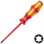 Изолированная отвертка Wera звездочка TORX TX10 x 80mm Kraftform Plus 167 i VDE 1000V изображение 1
