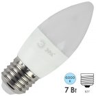 Лампа светодиодная свеча ЭРА LED B35 7W 860 6000K 220V E27 дневной свет изображение 1