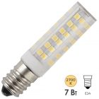 Лампа светодиодная ЭРА LED T25-7W-CORN-827-E14 теплый свет 733018 изображение 1