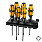 Набор ударных отверток торкс 6 штук + подставка Wera Kraftform 977/6 TORX изображение 1