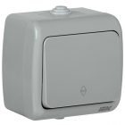 Переключатель 1-клавишный для открытой установки Generica Aquatic ВС-20-1-2-А 10А IP54 серый изображение 1