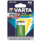 Аккумулятор крона Varta HR9V 200мАч ACC.R2U/RECH.A.POWER (упаковка 1шт) 56722101401/56722 изображение 1