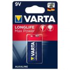 Батарейка Крона Varta Longlife Max Power 9V (упаковка 1шт) 04722101401 изображение 1