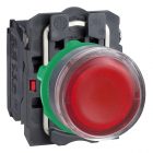 Кнопка Schneider Electric XB5AW34M5 c возвратом, с подсветкой 220-240В 22мм красная изображение 1