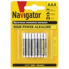 Батарейка AAA Navigator LR03 1,5V 94 751 NBT-NE-LR03-BP4 (упаковка 4 шт) изображение 1
