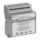 Вольтметр EKF VD-G33 цифровой на DIN трехфазный изображение 1